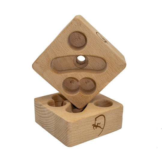 Wooden Rock Climbing Holds - Multi-Pocket Blocks